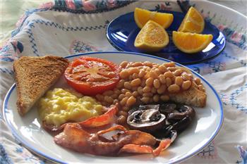 ekologiskt p engelskt vis brunch